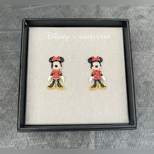 Disney X Bauble Bar Minnie Mouse Full Body Earrings NIB
